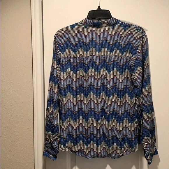 Esprit Geometric Print Blouse Top Size 6 - Picture 5 of 14